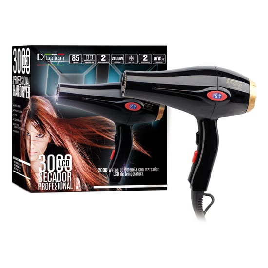 Italian Design Hair Dryer 2000 Display Lcd Italian Design