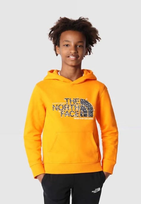 The North Face Kids Drew Peak Overhead Hoodie in Oranje - Image 2