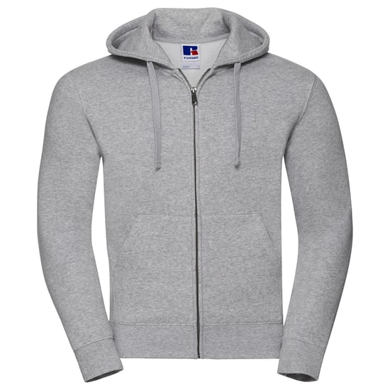 Russell Mens Authentic Full Zip Hoodie (Light Oxford)