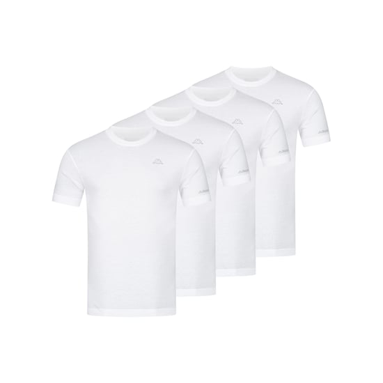 Kappa 4-Pack T-Shirt BASIC in White
