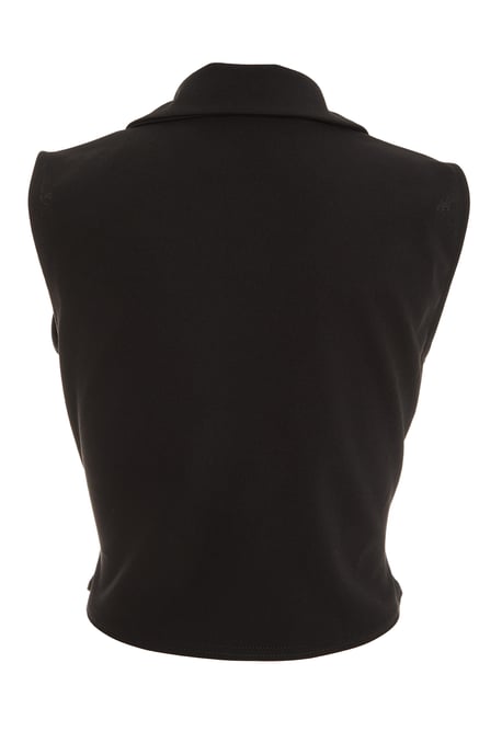 Black Buttoned Waistcoat - Image 4
