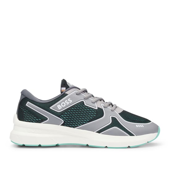 Heren Boss Owen hardlooptrainers in grijs - Image 1
