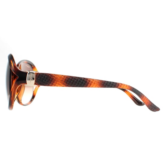Salvatore Ferragamo Oval Dames Tortoise Bruin Gradiënt SF770SA - Image 3
