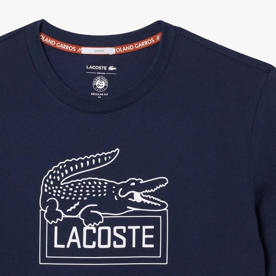 Men's Lacoste Sport Roland-Garros Edition Ultra Dry Tennis T-Shirt in Blue