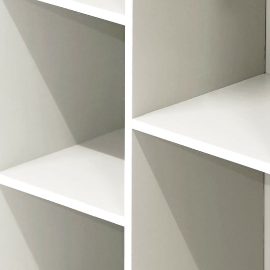 Furinno 5-Cube Open Shelf, White Furniture Living Room Bedroom Cabinet