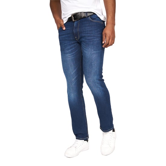 Crosshatch Heren Cadman Rechte Jeans (Stone Wash) - Image 1
