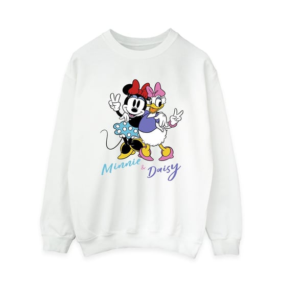 Disney Dames/Dames Minnie Mouse en Madeliefje Sweatshirt (Wit) - Image 1