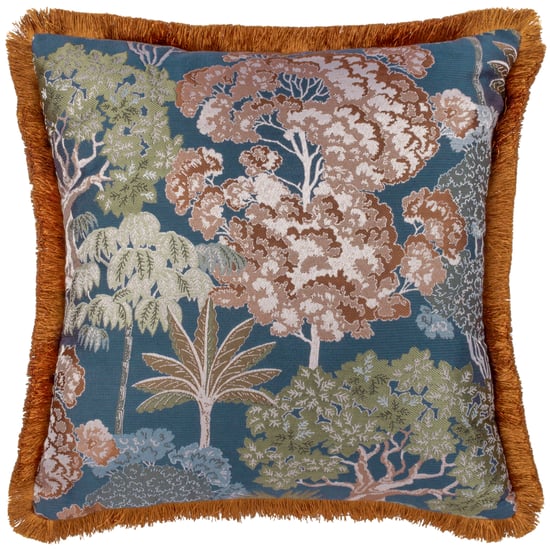 Wylder Natuur Houten Bloemige Jacquard Kussenhoes - Image 1