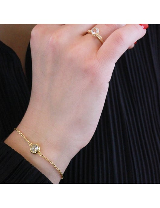 Geboortesteen Trio armband - Oostenrijks kristal - Image 4