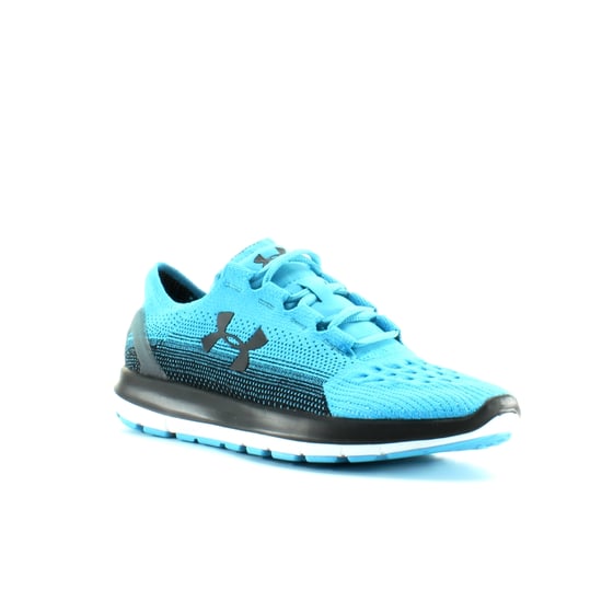 Under Armour Speedform Slingride Fade Blue Black Textile Mens Lace Up Trainers