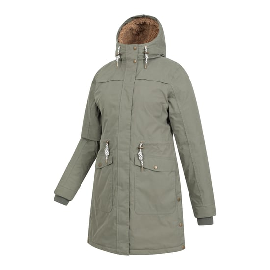 Mountain Warehouse Dames/Dames Acorn Waterdichte Borg Gevoerde Parka (Kaki Groen) - Image 3