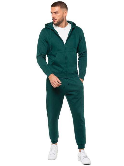 Enzo | Heren Zip Hoodie Tracksuit Set - Groen - Image 4