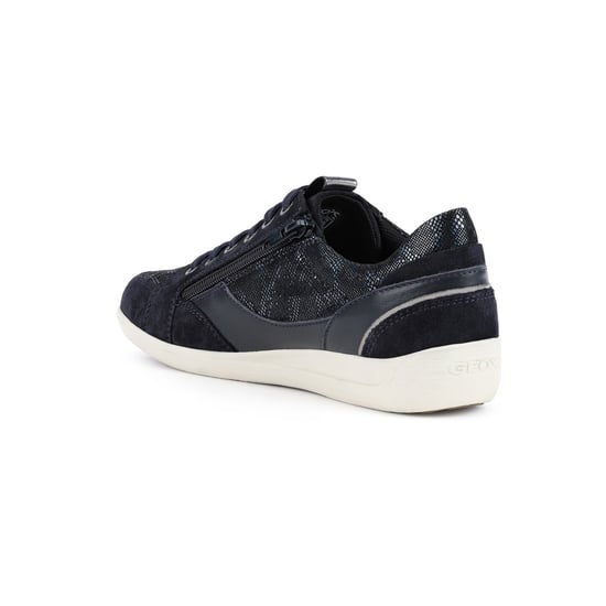 Geox Myria Suede Damessneakers In Marineblauw/Blauw - Image 5