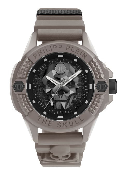 Philipp Plein The $kull Ecoceramic Heren Taupe Horloge PWUBA0323 - Image 1