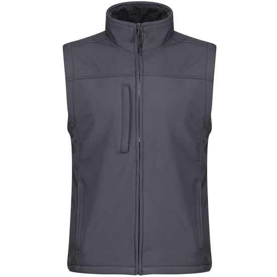 Regatta Mens Flux Softshell Bodywarmer / Sleeveless Jacket Water Repellent And Wind Resistant (Seal Grey)