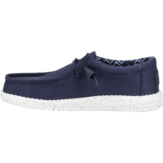 HEYDUDE Wally Canvas 100% Katoen Heren Navy Bootschoenen - Image 4