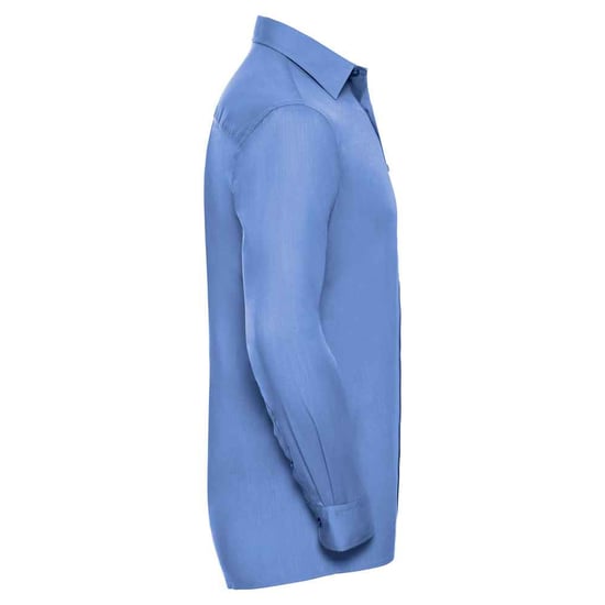 Russell Collection Heren Klassiek Polycotton Overhemd Met Lange Mouwen (Bedrijfsblauw) - Image 3