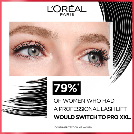 L'Oreal Paris Pro XXL Lift 2 Stap Mascara - Zwart - Image 4