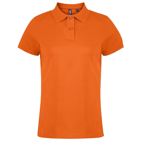 Asquith & Fox Dames/dames Poloshirt met korte mouwen en effen mouwen (Oranje) - Image 1