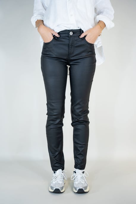 Hannah Ladies Trousers black Mom Jeans