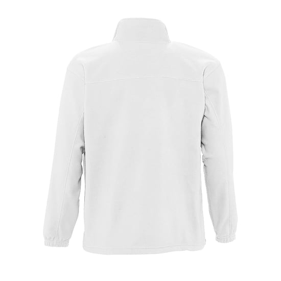 SOLS Heren North Full Zip Outdoor Fleece Jacket (Wit) - Image 2