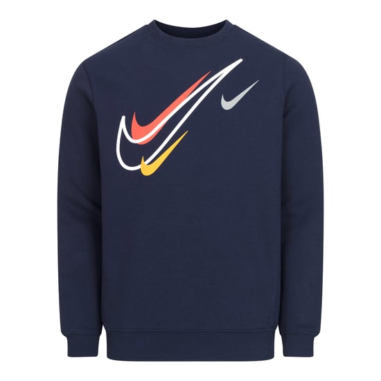 Nike Sportswear Men's Multi Swoosh Graphic Fleece Tracksuit Set, Navy