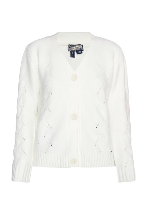 Dreimaster Vest Dames wolwit - Image 1