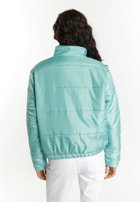 Mymo Licht gewatteerd blousonjack Dames Lagune Munt - Image 4