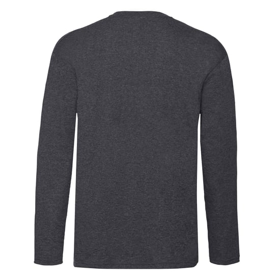 Fruit of the Loom Heren Valueweight Heather T-shirt met lange mouwen (Donkere Heide Grijs) - Image 2