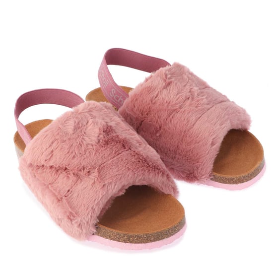 Women's Scholl Amabel Faux Fur Slippers in Rose