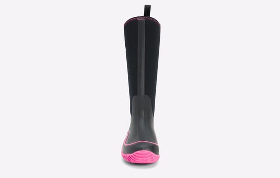 Muck Boots Hale Rubberen Zwarte/Roze Regenlaarzen - Image 4