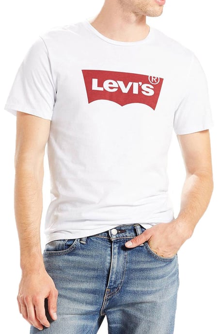 Levi's Heren T-Shirt in Wit - Image 1