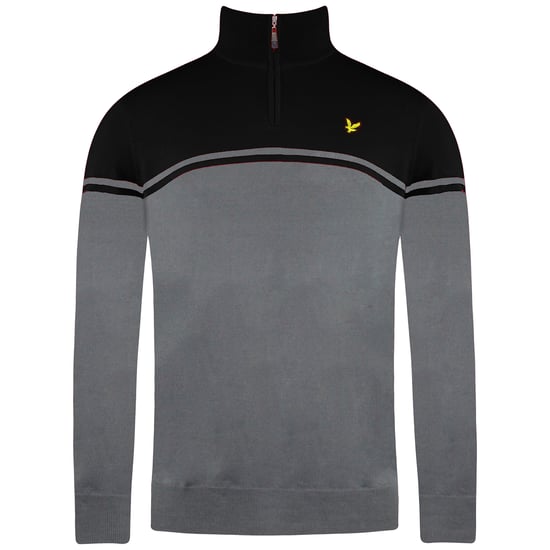 Lyle & Scott Croft Golf Heren Grijze Trui - Image 1