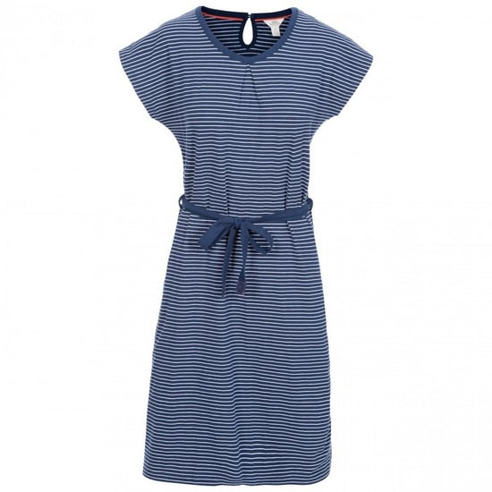 Trespass Womens/Ladies Lidia Round Neck Cotton Dress (Navy Stripe)