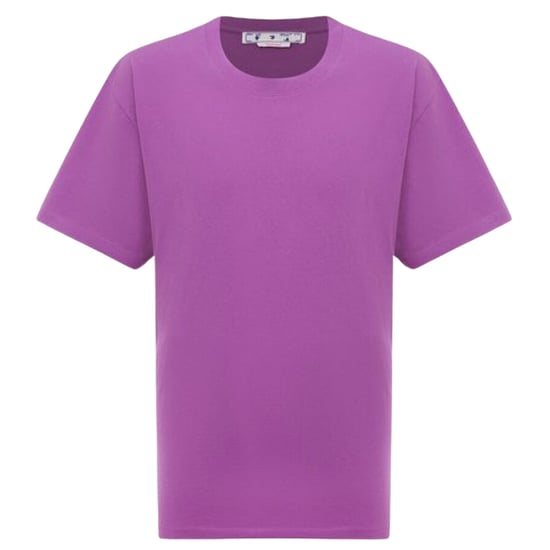 Off-White Diag Tab Oversized Fit Purple T-Shirt