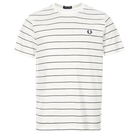 Fred Perry M8532 129 White Stripe T-Shirt