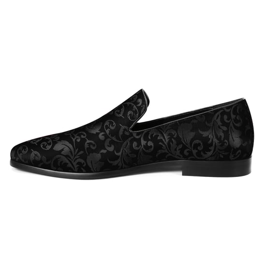 Heren Penny Loafers met Elegante Jacquard Zwart - Image 3