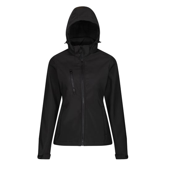 Regatta Womens/Ladies Venturer 3 Layer Membrane Soft Shell Jacket (Black)
