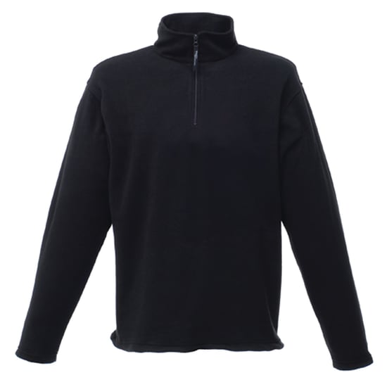 Regatta Mens Micro Zip Neck Fleece Top (Black)