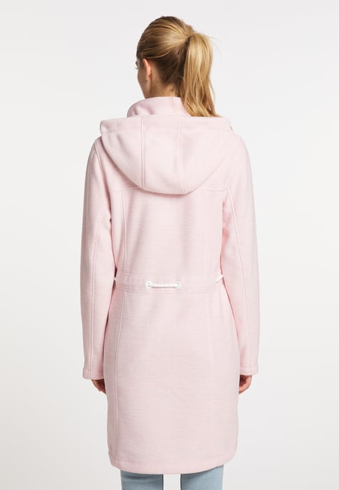 ICEBOUND Yuka serie Gebreide fleece jas Dames oud roze melange - Image 3