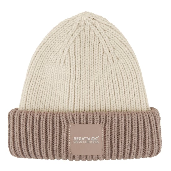 Regatta Kinderen/Kinderen Connora Fisherman Logo muts (Licht Vanille/Warm Taupe) - Image 1