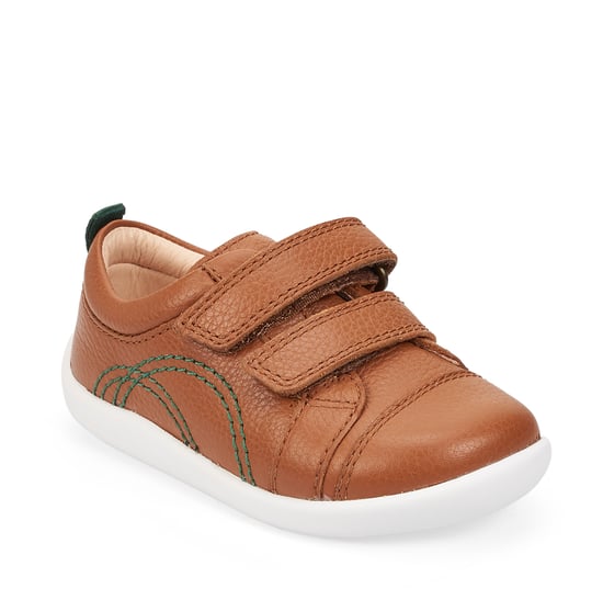 Start-Rite Tree House Leather First Walker Shoes - Tan