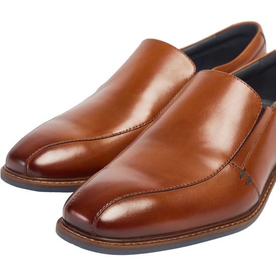 Pod Spear Leer Heren Cognac Slip-On Schoenen - Image 6