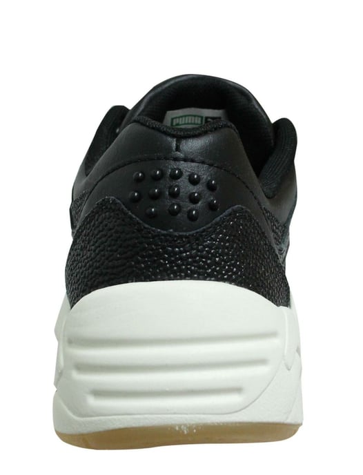 Puma Trinomic R698 Decor Black Low Lace Up Womens Running Trainers 360533 01