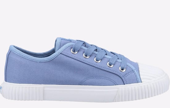 Hush Puppies Brooke Stoffen Damessneakers In Het Blauw - Image 1