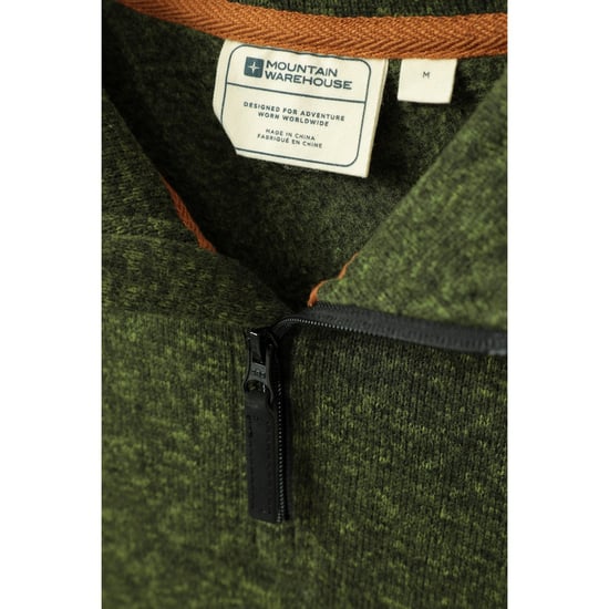 Mountain Warehouse Heren Idris II Half Zip Fleece Top (Donkergroen) - Image 4