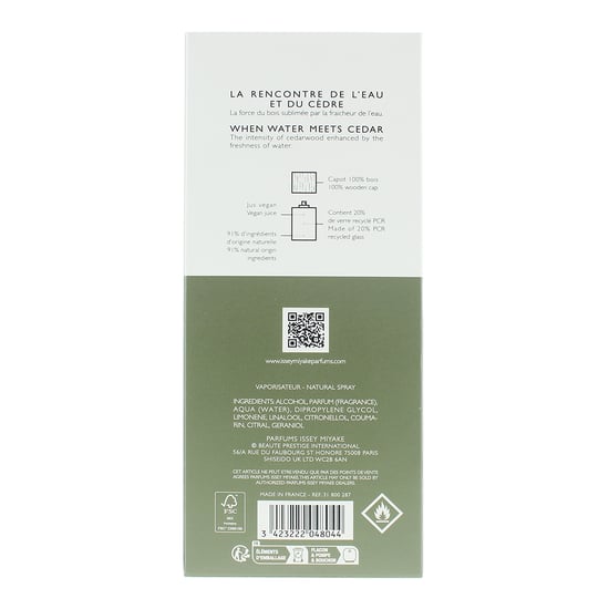 Issey Miyake L'Eau D'Issey Pour Homme Eau & Cedre Edt Spray100 ml. - Image 4