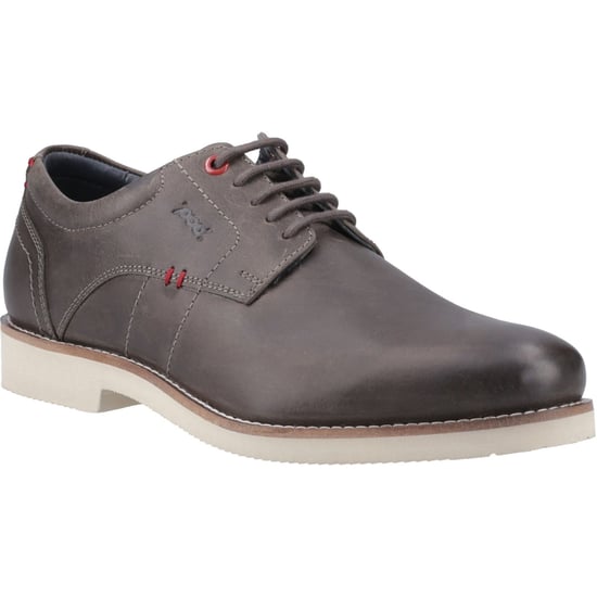 Pod Hampton Leer Herenschoenen Grijs Veterschoenen - Image 1