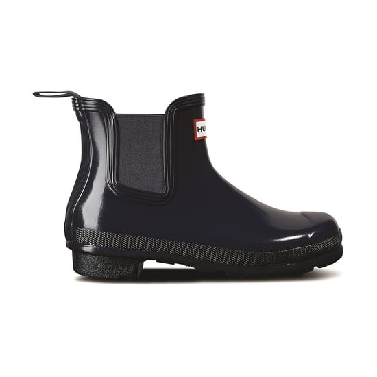 Hunter Original Chelsea Gloss Rubber Vrouwen Wellington Laarzen Navy - Image 3