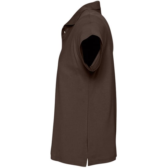 SOLS Heren Zomer II Pique Poloshirt met korte mouwen (Chocolade) - Image 3